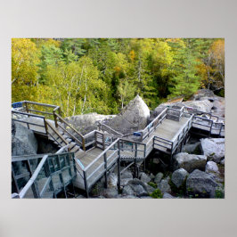 Walkway, Plymouth, New Hampshire Poster
