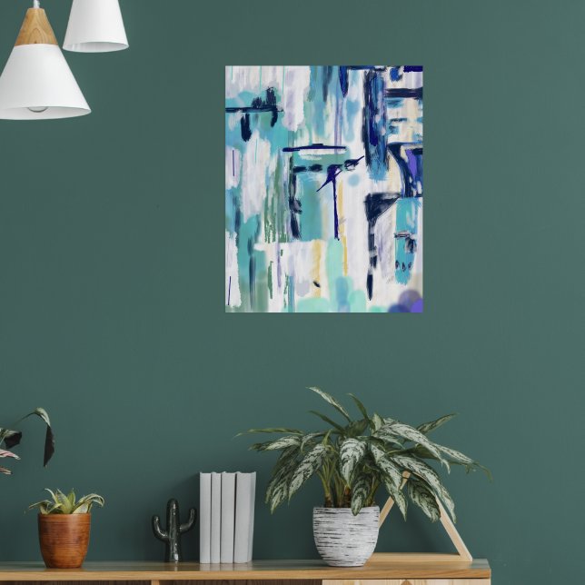 Wall Abstrakte Kunst Poster (Wohnzimmer 1)