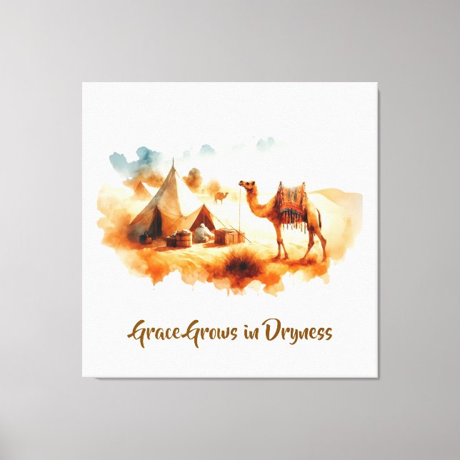 Wall art Desert Painting Leinwanddruck (Vorderseite)