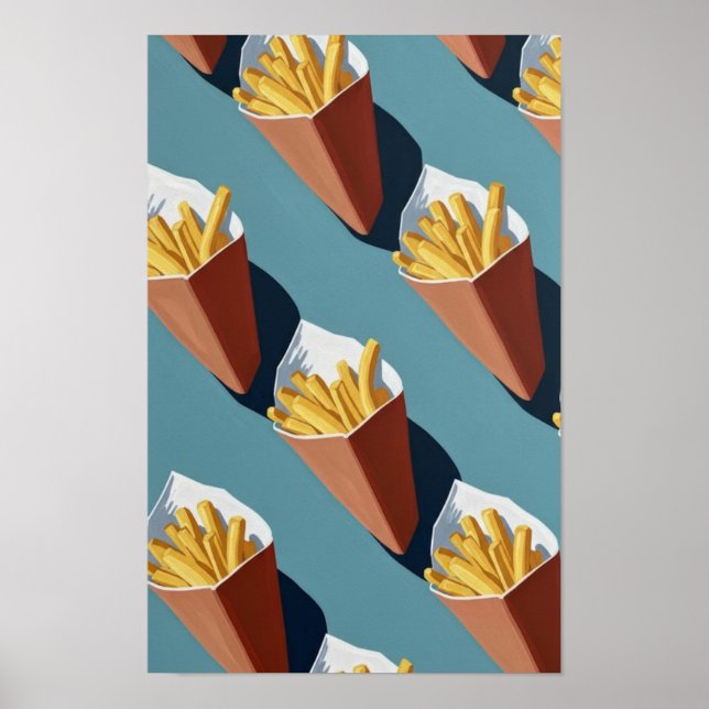 Wall Art. Französische Pommes Frites. Poster (Vorne)