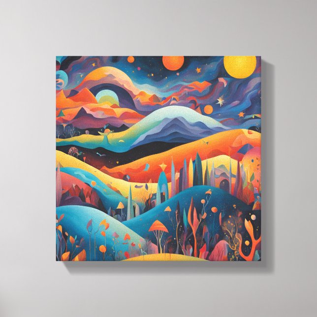 Wall Art mit großer Fantasie Leinwanddruck (Vorderseite)