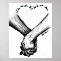 Wall-Art Poster-Liebe Zitat und Holzkohle zeichnen