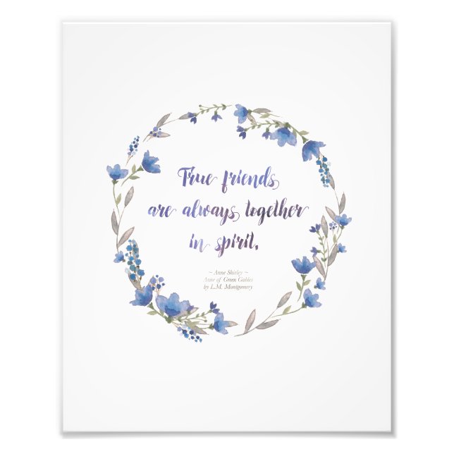 Wall Art Print - Anne zitiert Fotodruck (Vorne)