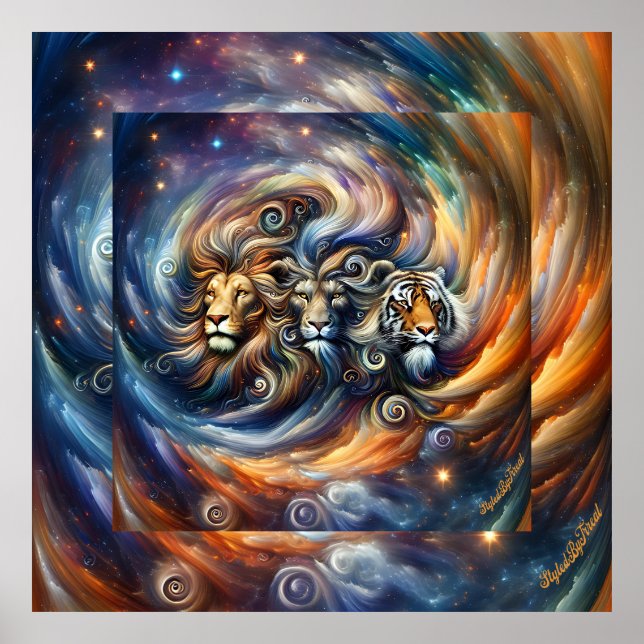 Wall art StyledByTrreal Collection Holzkunst Poster (Vorne)