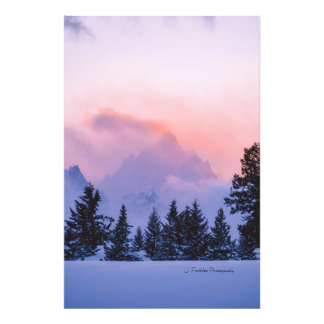 Wall Art Teton Winter Sunrise Print Fotodruck