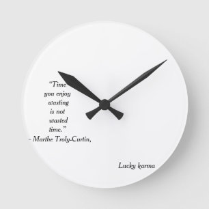 wall clock acrilic by lucky karma runde wanduhr