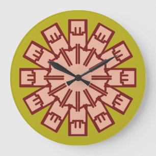 Wall Clock, Ein elegantes, vielfarbiges klassische Große Wanduhr