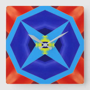 Wall Clock, Ein farbiges klassisches Design Quadratische Wanduhr