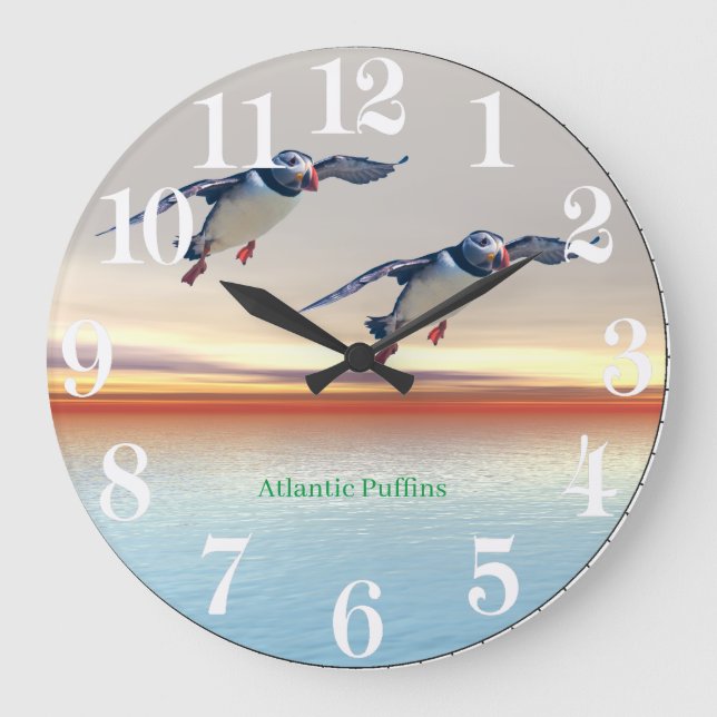 Wall Clock for Children's Room Große Wanduhr (Vorderseite)