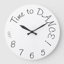 Wall clock for Dancers Große Wanduhr