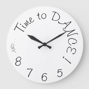 Wall clock for Dancers Große Wanduhr
