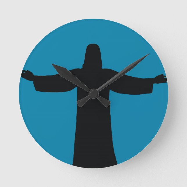 Wall Clock  jesus christ  Runde Wanduhr (Vorderseite)