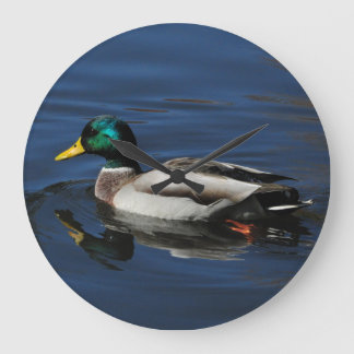 Wall Clock, Mallard Duck Große Wanduhr