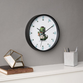 Wall Clock mit Dancing Dinos Uhr