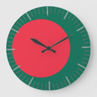 Wall Clock mit der Flagge Bangladeschs