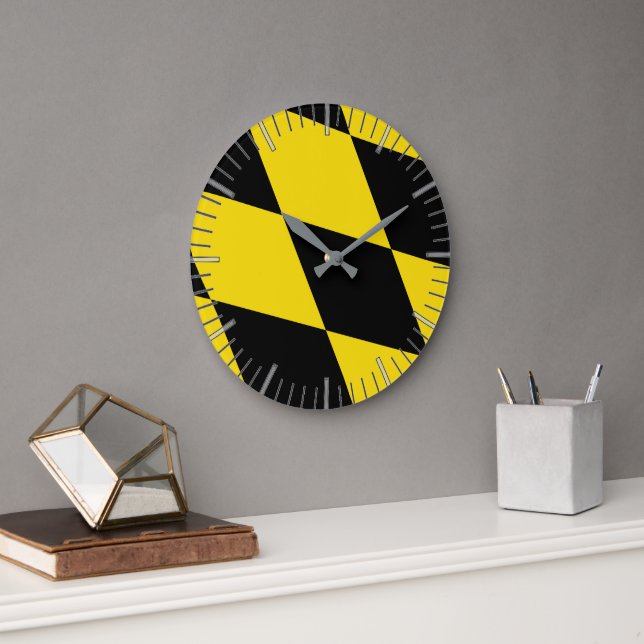 Wall Clock mit der Flagge Münchens Große Wanduhr (Büro)