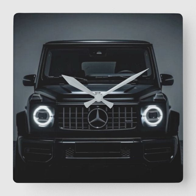 Wall Clock Quadratische Wanduhr (Vorderseite)