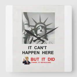 Wall Clock Quadratische Wanduhr