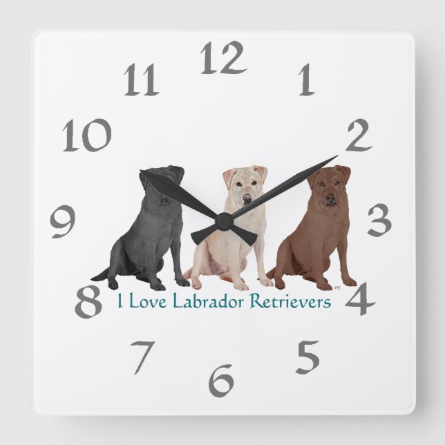 Wall Clock Quadratische Wanduhr (Vorderseite)