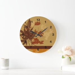 Wall Clock Round, schwarze Zahlen Große Wanduhr