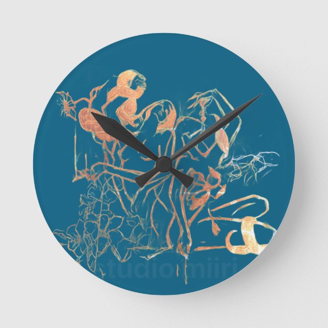 WALL CLOCK studio miiri Runde Wanduhr (Vorderseite)