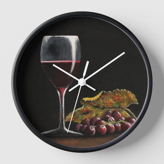 Wall Clock Weintrauben Uhr (Vorderseite)