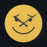 Wall-Clocks-Cute Runde Wanduhr<br><div class="desc">Original Bild von freepik.com (verwendet mit Lizenz),  von mir geändert. In meinem Shop finden Sie weitere Artikel mit Emoticons.</div>
