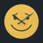 Wall-Clocks-Cute Runde Wanduhr<br><div class="desc">Original Bild von freepik.com (verwendet mit Lizenz),  von mir geändert. In meinem Shop finden Sie weitere Artikel mit Emoticons.</div>