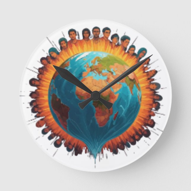 Wall Clocks Runde Wanduhr (Vorderseite)