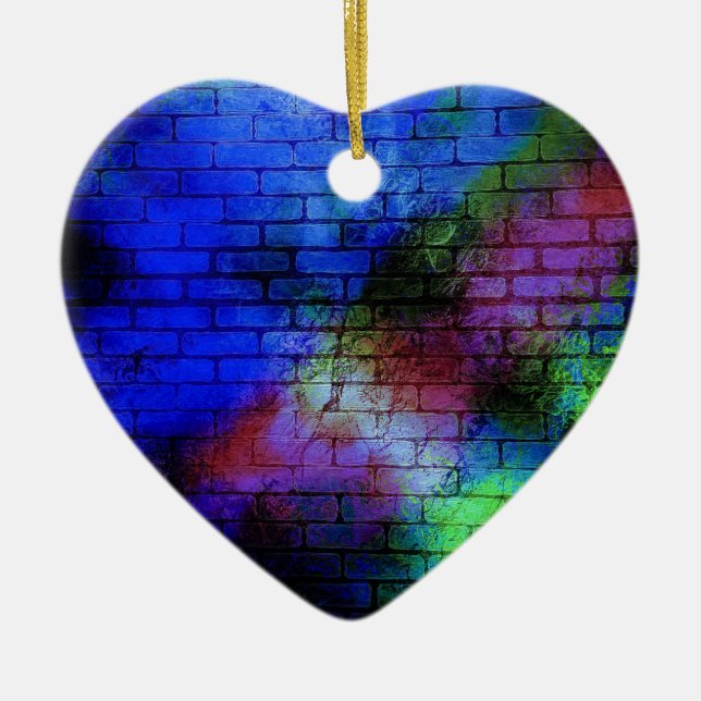 Wall Graffiti Keramik Ornament (Vorne)