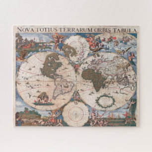 Wall Map of the World By Cornelis Danckerts
