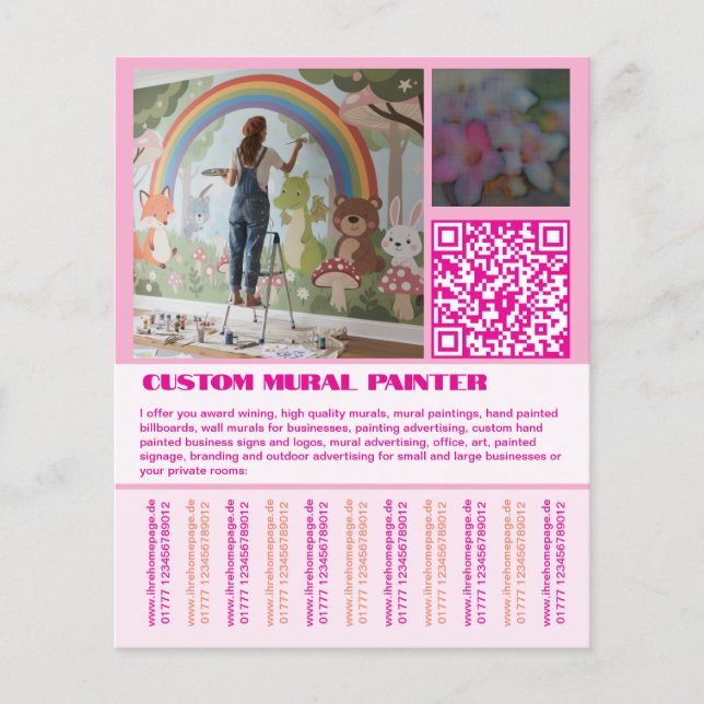 Wall Mural painter  Flyer (Vorne)