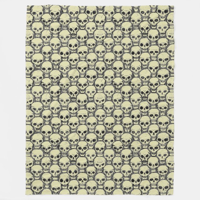 Wall o’ Skulls Fleecedecke (Vorderseite)