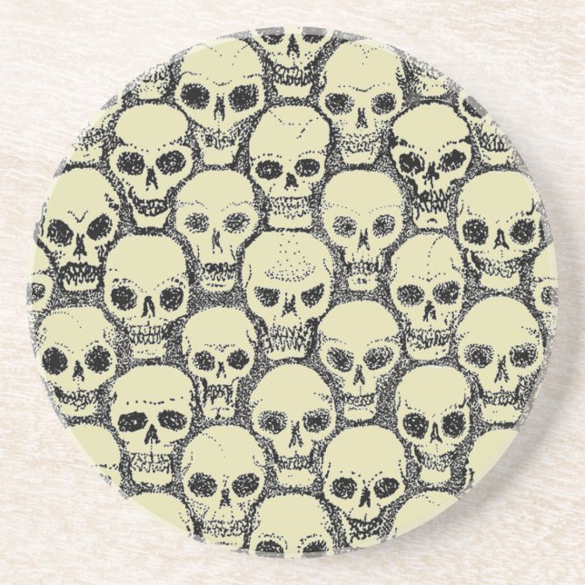 Wall o’ Skulls Getränkeuntersetzer (Vorne)