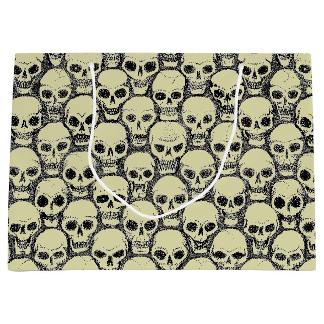 Wall o’ Skulls Große Geschenktüte (Vorderseite)
