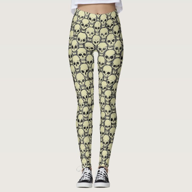 Wall o’ Skulls Leggings (Vorderseite)