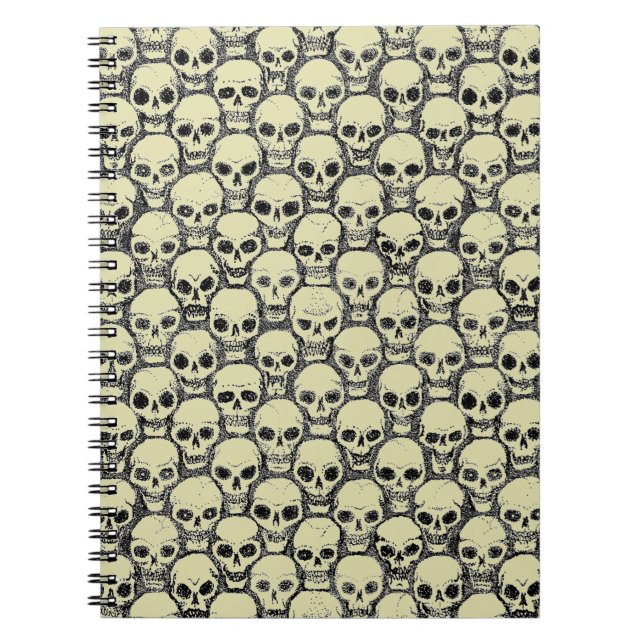Wall o’ Skulls Notizblock (Vorderseite)
