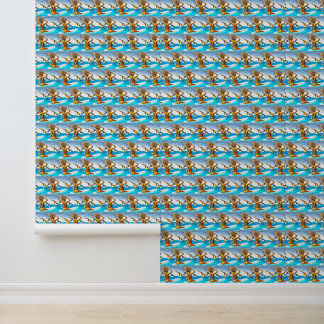 Wall Paper Art Surfer Girl in Sturm Tapete