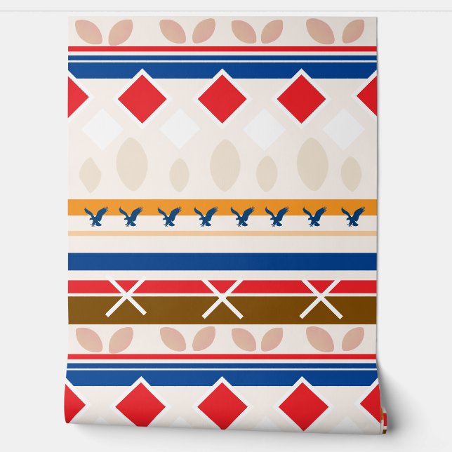 Wall Paper - Teepee Colourful Design Tapete (Abrollen)
