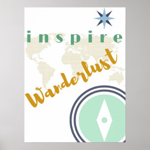 Wall Poster - Inspiriert Wanderlust - Kunst der Ma