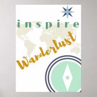 Wall Poster - Inspiriert Wanderlust - Kunst der Ma