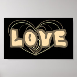 Wall Poster mit Liebe- und Herzbildern