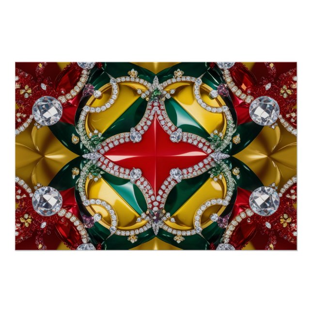 Wall-Poster mit Los Angeles Colors Design Poster (Vorderseite)