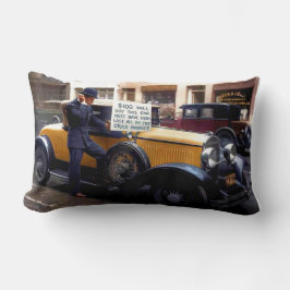 Wall Street Anleger verkaufen Auto nach Crash 1929 Lendenkissen