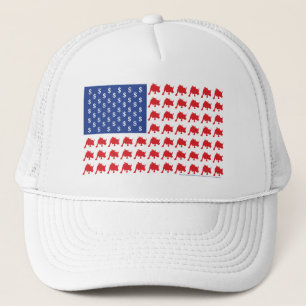 Wall Street Bull Market American Flag Truckerkappe