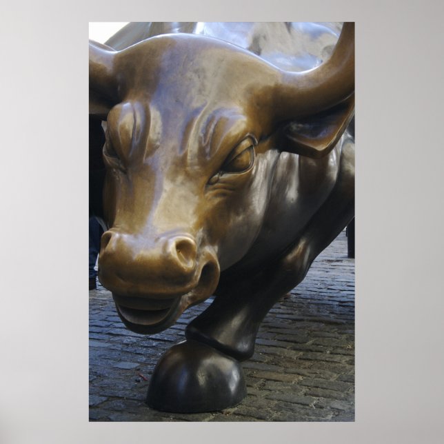 Wall Street Bull Poster (Vorne)