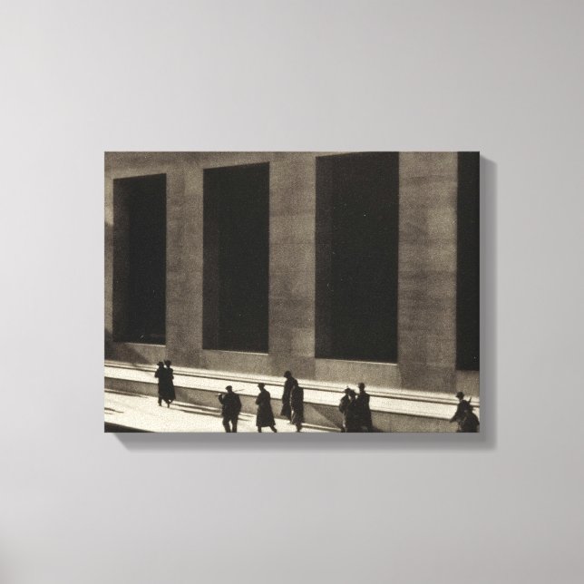 Wall Street (by Paul Strand, 1915) Leinwanddruck (Vorderseite)