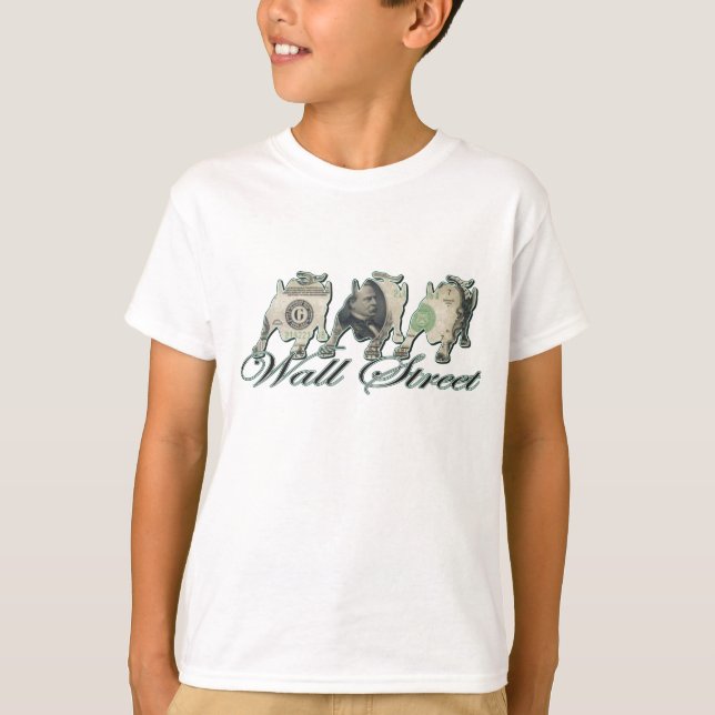 Wall Street/Geld T-Shirt (Vorderseite)