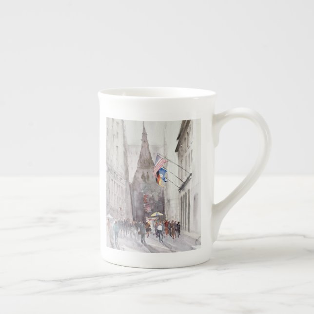 Wall Street Kaffee-Tasse Prozellantasse (Rechts)