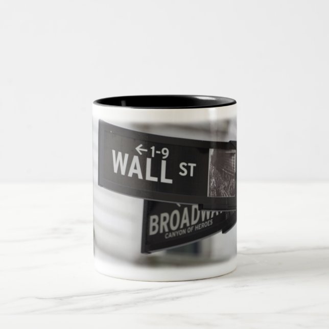 Wall Street-Kaffeetasse Zweifarbige Tasse (Mittel)